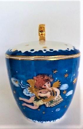 Dekselpot Goebel Rosina Wachtmeister (7734) KERST !, Huis en Inrichting, Woonaccessoires | Overige, Zo goed als nieuw, Ophalen