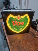 Vos bier reclame , vos , bier reclame, Verzamelen, Ophalen of Verzenden, Zo goed als nieuw, Reclamebord