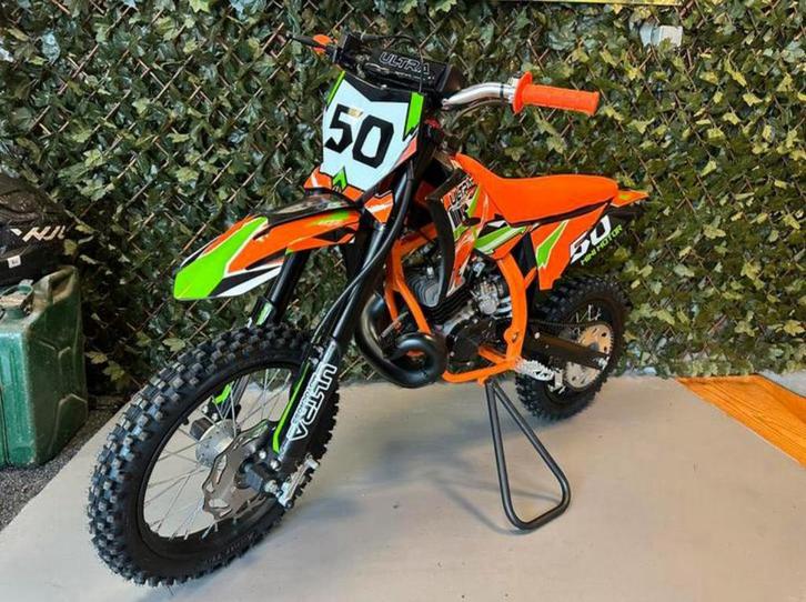 ULTRA 50 MX 2-takt Kinder crossmotor 2025 rijklaar., Fietsen en Brommers, Brommers | Crossbrommers, Nieuw, Overige merken, Verzenden