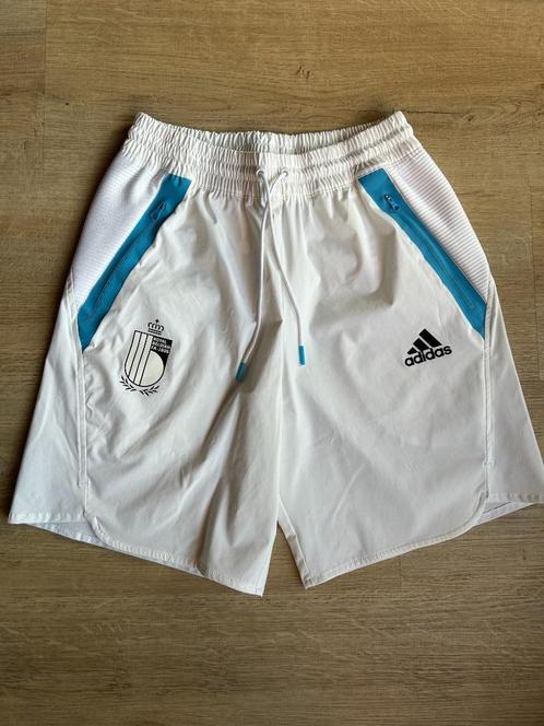 Adidas sportbroek S wit met Belgisch voetbal embleem, Kinderen en Baby's, Kinderkleding | Maat 170, Zo goed als nieuw, Jongen of Meisje