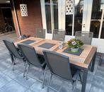 Tuintafel Davinci en 6 stoelen van Hartman, Tuin en Terras, Tuinsets en Loungesets, Ophalen, Gebruikt, 6 zitplaatsen, Teakhout