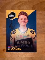 Team Jumbo - Visma Fotokaart 2022 Sam Oomen, Hobby en Vrije tijd, Stickers en Plaatjes, Zo goed als nieuw, Ophalen