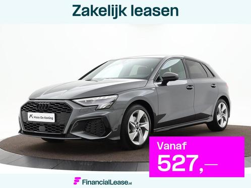 Audi A3 Sportback 35 TFSI S edition · Apple/Android Car Pla, Auto's, Audi, Bedrijf, Lease, Financial lease, A3, ABS, Achteruitrijcamera