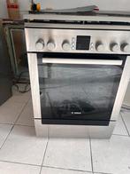 Gasfornuis Bosch + rvs gasslang, Witgoed en Apparatuur, Fornuizen, Ophalen, 4 kookzones, Zo goed als nieuw, Gas