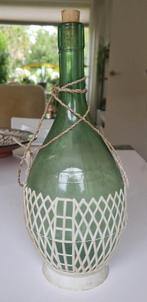 Vintage, brocante groene wijnfles.
Vino d'Italia., Ophalen of Verzenden