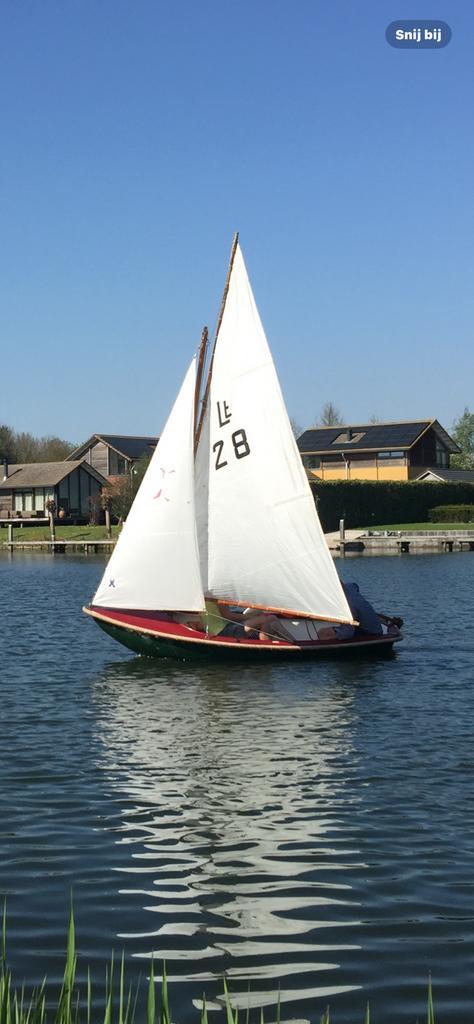 Leukothea zeilbootje nette staat., Watersport en Boten, Zeilen en Zeiltoebehoren, Gebruikt, Minder dan 15 m², Ophalen of Verzenden