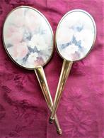 Kapsetje. Spiegel en borstel. Jaren '70. Vintage., Antiek en Kunst, Curiosa en Brocante, Ophalen of Verzenden