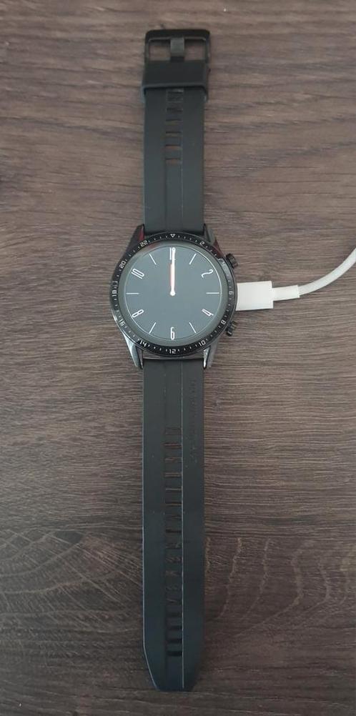 Huawei Watch GT 2 Sport (46mm) Zwart, Sieraden, Tassen en Uiterlijk, Smartwatches, Zo goed als nieuw, Android, Zwart, Ophalen