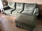 Groene Loungebank, Ophalen, 250 tot 300 cm, Gebruikt, 100 tot 125 cm