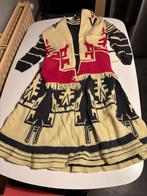 Italiaanse luxe jurk met riem en sjaal - Maat L (valt als M), Maat 38/40 (M), Overige kleuren, Pastello, Ophalen of Verzenden