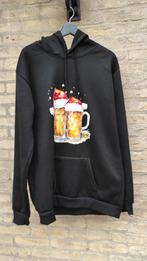 Zwarte hoodie maar 3XL met leuke Kerstprint, Ophalen of Verzenden, Zo goed als nieuw, Overige maten, Zwart