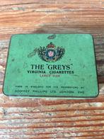 Blik - The Greys Virginia Cigarettes - large size, Ophalen of Verzenden, Gebruikt, Overige