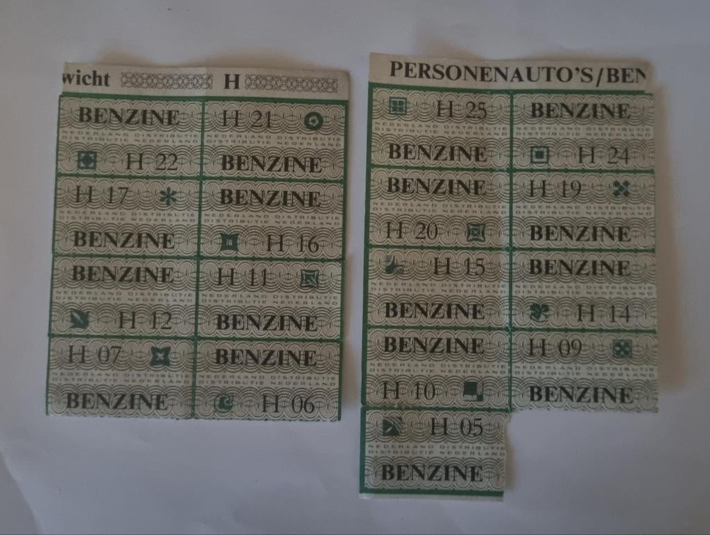 Benzine bonnen, Verzamelen, Overige Verzamelen, Ophalen of Verzenden