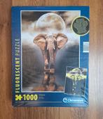 Clementoni fluorescent puzzel The Elephant 1000 st, Ophalen, 500 t/m 1500 stukjes, Zo goed als nieuw