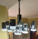 Italiaans design Hanglamp/Kroonluchter 1970 Gaetano Sciolari, Ophalen, Metaal, 50 tot 75 cm, Zo goed als nieuw