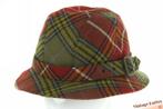 Vintage Vissershoed Windsor groen rood geruit scheerwol 55 S, Kleding | Heren, Hoed, Windsor (?), Ophalen of Verzenden, 57 cm (M, 7⅛ inch) of minder