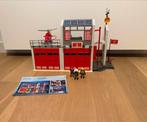 Playmobil City Action brandweerkazerne + helikopter compleet, Kinderen en Baby's, Zo goed als nieuw, Ophalen