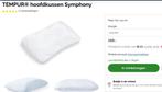 Hoofdkussen Tempur Symphony Smartcool, Eenpersoons, Wit, Nieuw, Ophalen of Verzenden