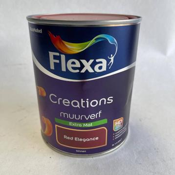 Flexa Creations Muurverf Red Elegance Extra Mat Rood 1L beschikbaar voor biedingen