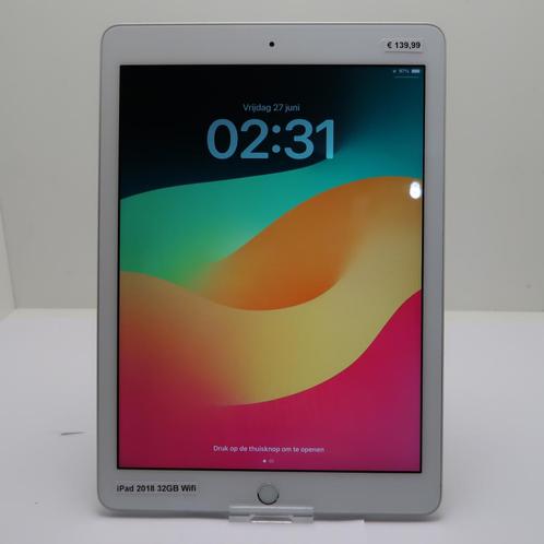 iPad 2018 6th Gen 32GB Wifi Silver | in Nette Staat, Computers en Software, Apple iPads, Zo goed als nieuw