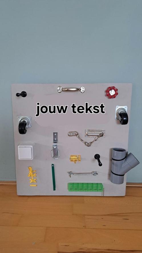 Handgemaakt activiteitenbord voor peuters en kleuters, Kinderen en Baby's, Speelgoed | Babyspeelgoed, Zo goed als nieuw, Ophalen