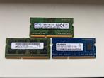 4GB PC3L RAM 3 stuks verschillende merken, Computers en Software, RAM geheugen, Ophalen, Gebruikt, DDR3, Laptop