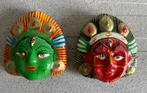 2 prachtige maskers Indra Vaishanavi Azie, Ophalen of Verzenden