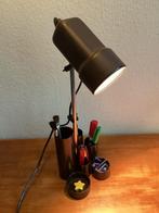 retro bureaulampje met pennenbakje, Gebruikt, Ophalen of Verzenden, Retro/vintage, Minder dan 50 cm