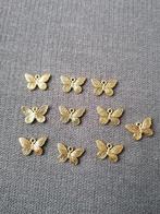 Bedels hanger vlinder goud 10 stuks metaal, Goud, Overige materialen, Ophalen of Verzenden, Dier