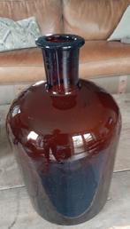 Grote bruine apothekers pot, Overige kleuren, Ophalen of Verzenden, Minder dan 50 cm, Glas