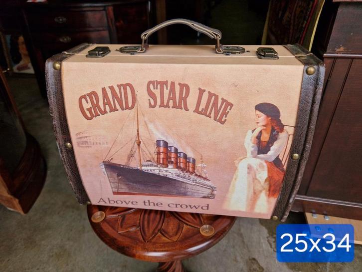 Charmant vintage koffertje, Huis en Inrichting, Woonaccessoires | Overige, Zo goed als nieuw, Ophalen of Verzenden