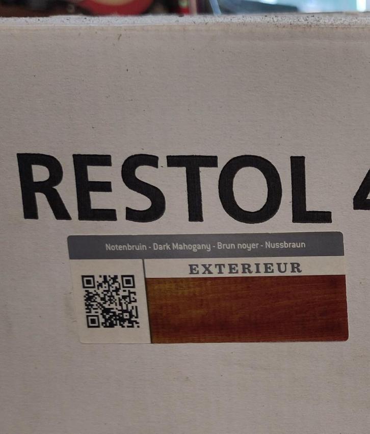 Restol notenbruin 2,5 liter, Tuin en Terras, Tuinhekken en Hekwerk, Nieuw, Tuinhek, Hout, Ophalen