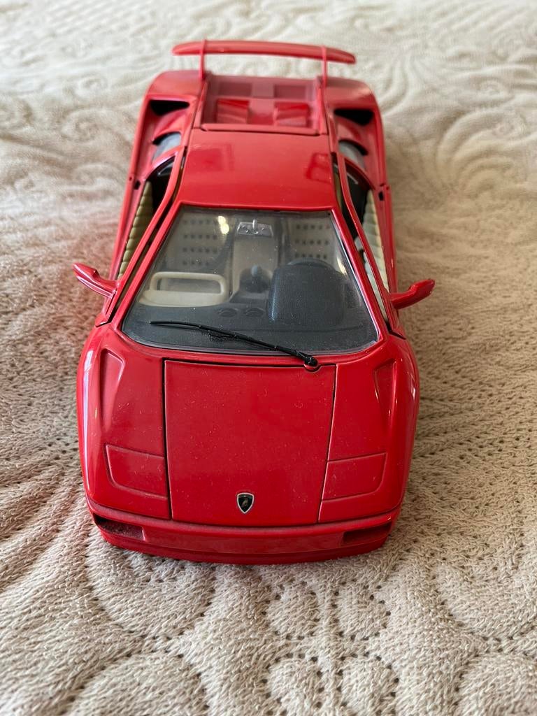 Lamborghini diablo 1990, Hobby en Vrije tijd, Modelauto's | 1:18, Ophalen of Verzenden, Zo goed als nieuw, Bburago