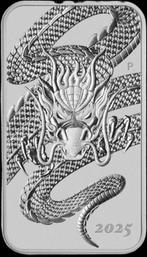 Monsterbox 200 x 1 ounce rectangle dragon 2025, Postzegels en Munten, Edelmetalen en Baren, Ophalen of Verzenden, Zilver