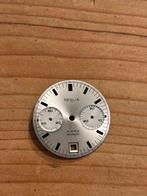 Vintage reglia chronograaf wijzerplaat dial valjoux 7734, Ophalen of Verzenden, Zwart, Android