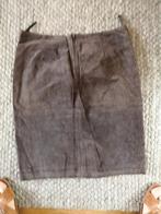 Suede leren rok Only L, Kleding | Dames, Rokken, Ophalen of Verzenden, Zo goed als nieuw, Bruin, Boven de knie