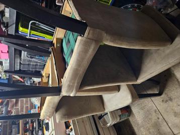 4 stoelen/ eettafelstoelen stof