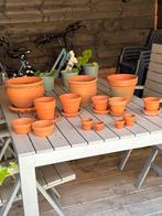 Terracotta potten - tegen elk aannemelijk bod af te halen, Tuin en Terras, Bloempotten, Ophalen, Gebruikt, Tuin, Rond