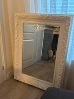 Antieke Spiegel met Geschilderde Lijst, Ophalen, Gebruikt, 100 tot 150 cm, 75 tot 100 cm