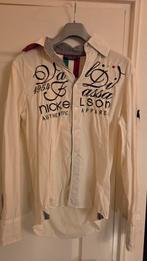 Nickelson Blouse Maat M - Witte Blouse, Wit, Nickelson, Gedragen, Halswijdte 39/40 (M)