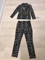 Zwart-wit kostuum/pak - Maat S geisha blazer en broek, Kostuum of Pak, Zwart, Ophalen of Verzenden, Zo goed als nieuw