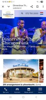 Dinnershow met overnachting Hotel Zuiderduin Egmond aan Zee