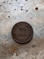 1/2 cent 1883 Willem III, zeldzaam, mooie kwaliteit, Postzegels en Munten, Munten | Nederland, Ophalen of Verzenden, Koning Willem III