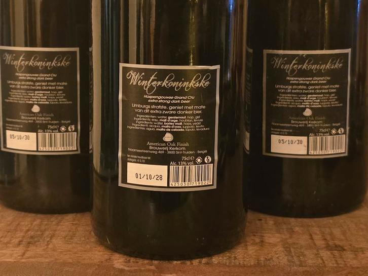 Te koop 3 flessen Hengouwse Winterkonikse 2018 en 2020, Verzamelen, Biermerken, Flesje(s), Overige merken, Ophalen of Verzenden