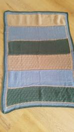 Mooi gebreide omslagdoek/deken met gehaakte rand 1m/75 cm, Ophalen of Verzenden, Zo goed als nieuw
