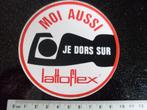 sticker moi aussi je dors sur lattoflex logo, Verzenden, Zo goed als nieuw, Merk