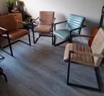 Vol Lederen Eetkamerstoelen. 4x. IZGS!!, Huis en Inrichting, Ophalen, Leer, Vier