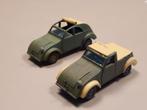 Citroën 2cv prototype   2 keer  1:43  Norev verbouwd, Hobby en Vrije tijd, Modelauto's | 1:43, Ophalen of Verzenden, Auto, Norev