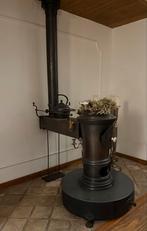 Antieke Plattebuiskachel - Houtkachel, Huis en Inrichting, Kachels, Gebruikt, Vrijstaand, Hout, Plattebuiskachel