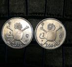 2x laatste jaar gulden Loeki Beatrix 2001, Postzegels en Munten, Munten | Nederland, Ophalen of Verzenden, Koningin Beatrix, 1 gulden